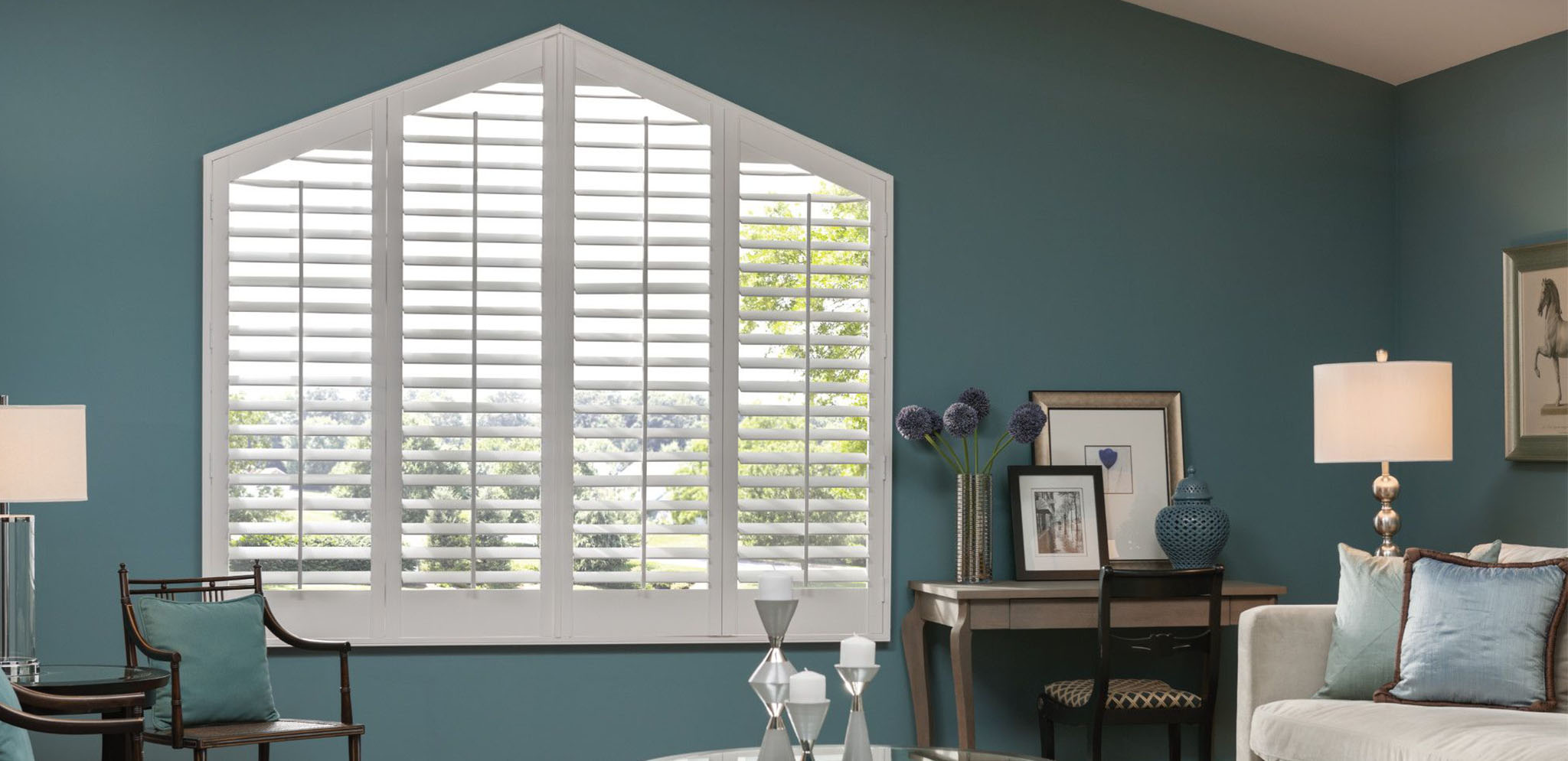 shutters in living room