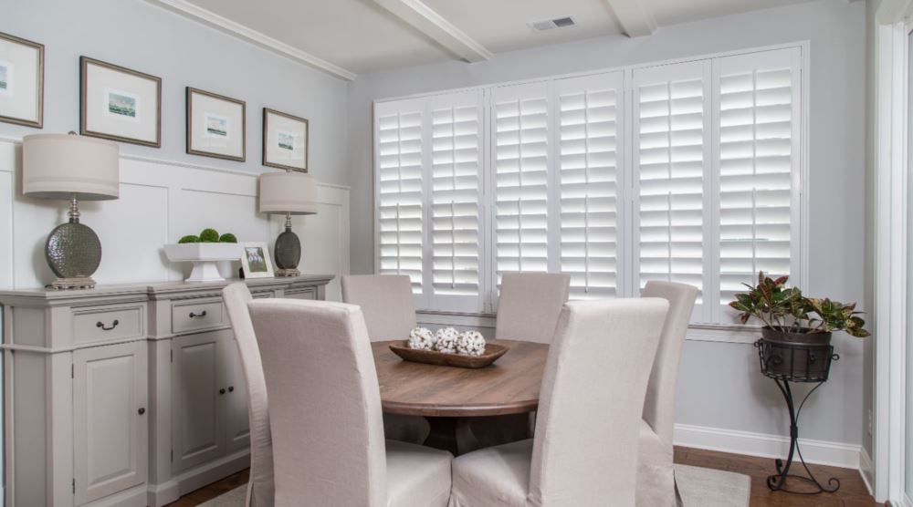 shutters in Riverside living room