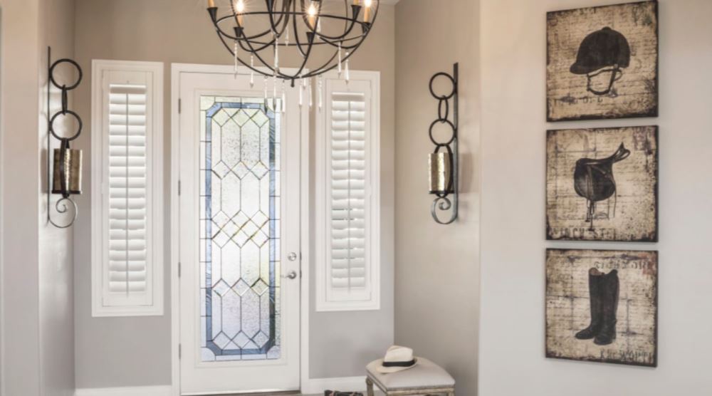 Sidelight Window Treatments Front door with sidelights