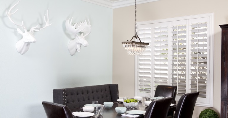 Riverside dining room shutters