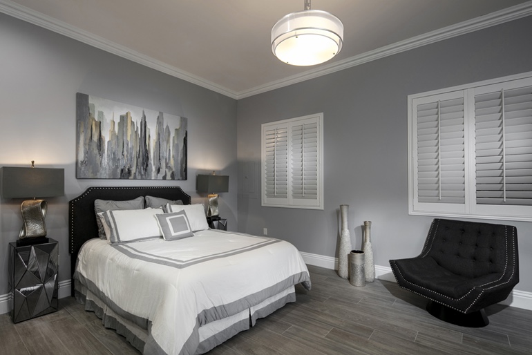 Riverside blackout shutters bedroom