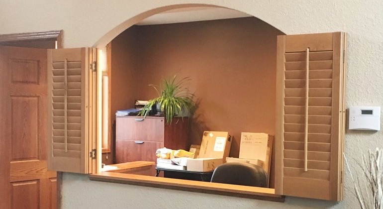 wood cafe shutters Riverside