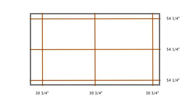 Riverside interior shutter measurement diagram